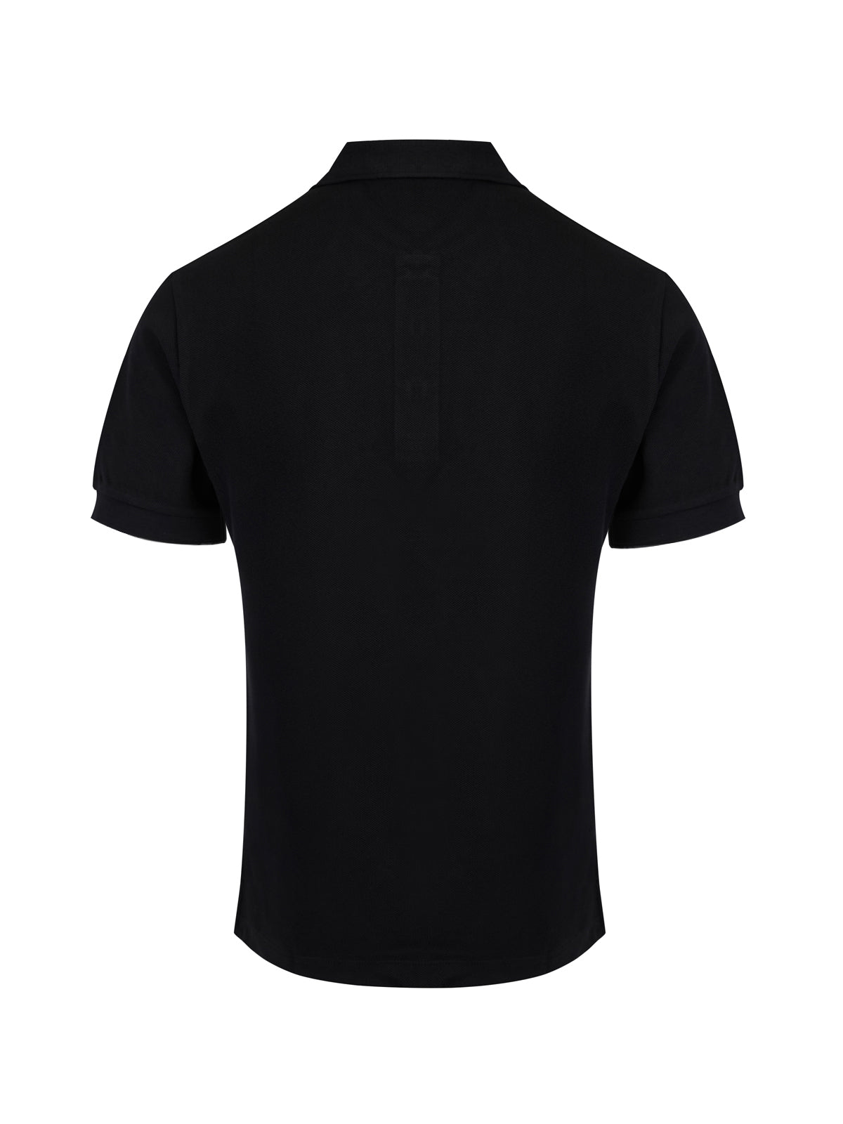 Burberry Black Cotton Collared Polo Shirt